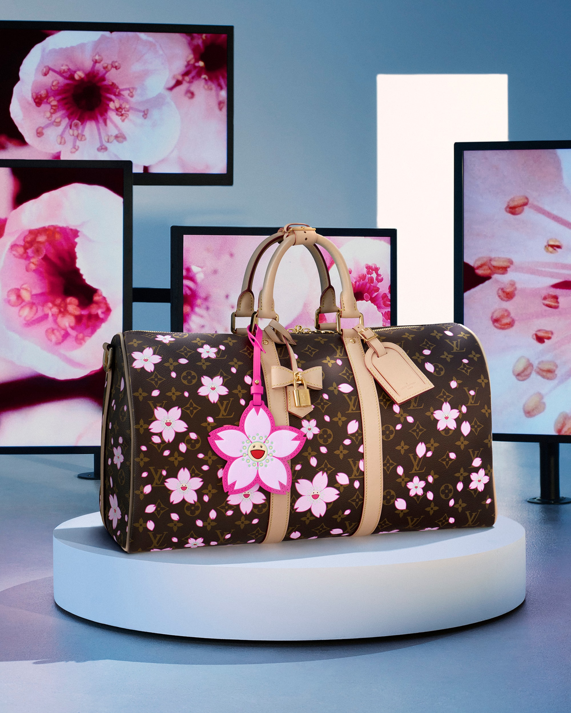 コラボ◇2色【LOUIS VUITTON x 村上隆】Monogram Cerise Bandeau ルイ