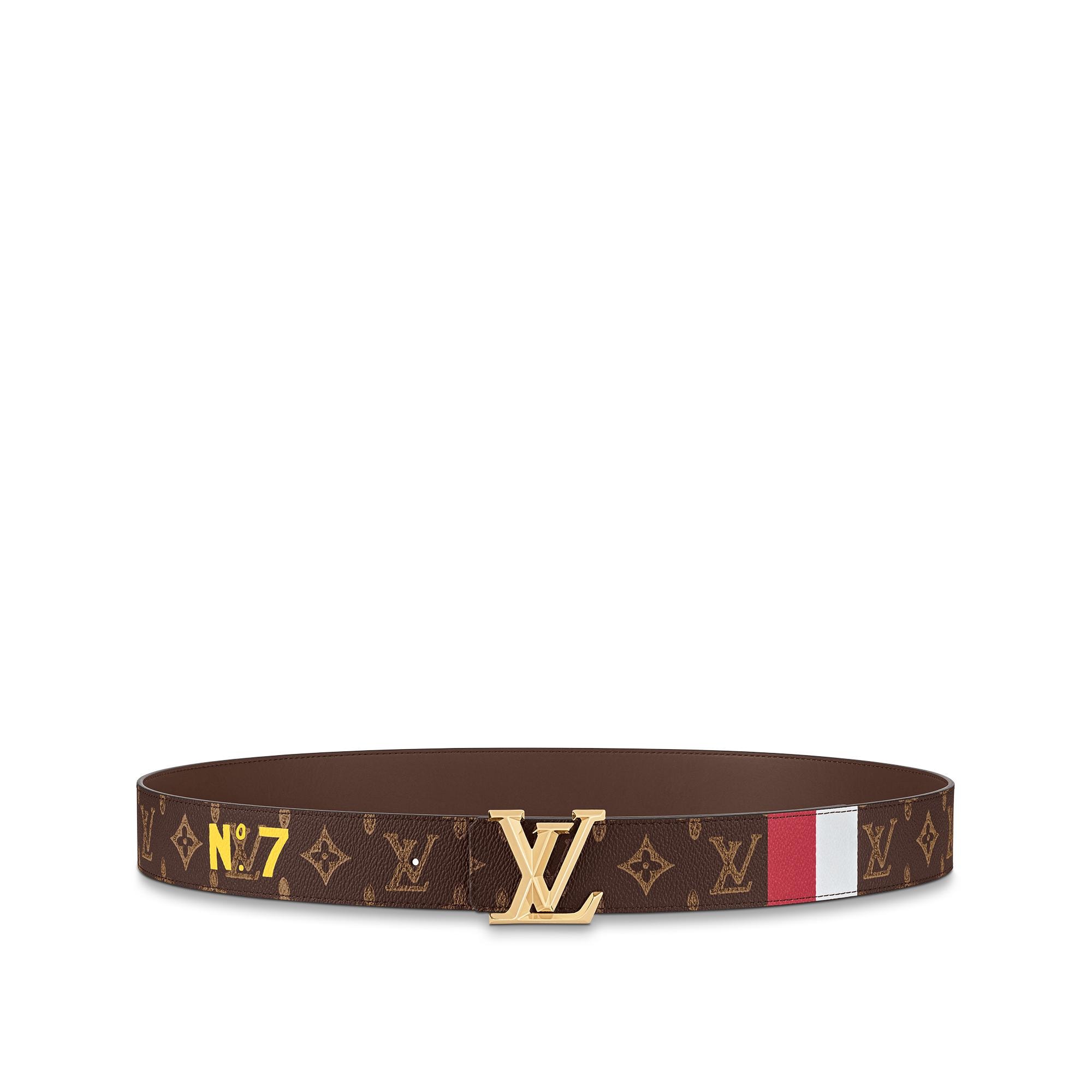 black and gold louis vuitton belt