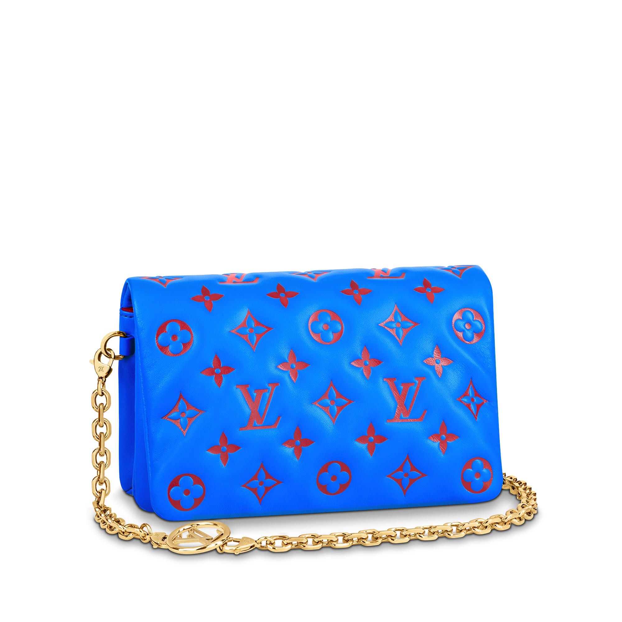 lv blue clutch