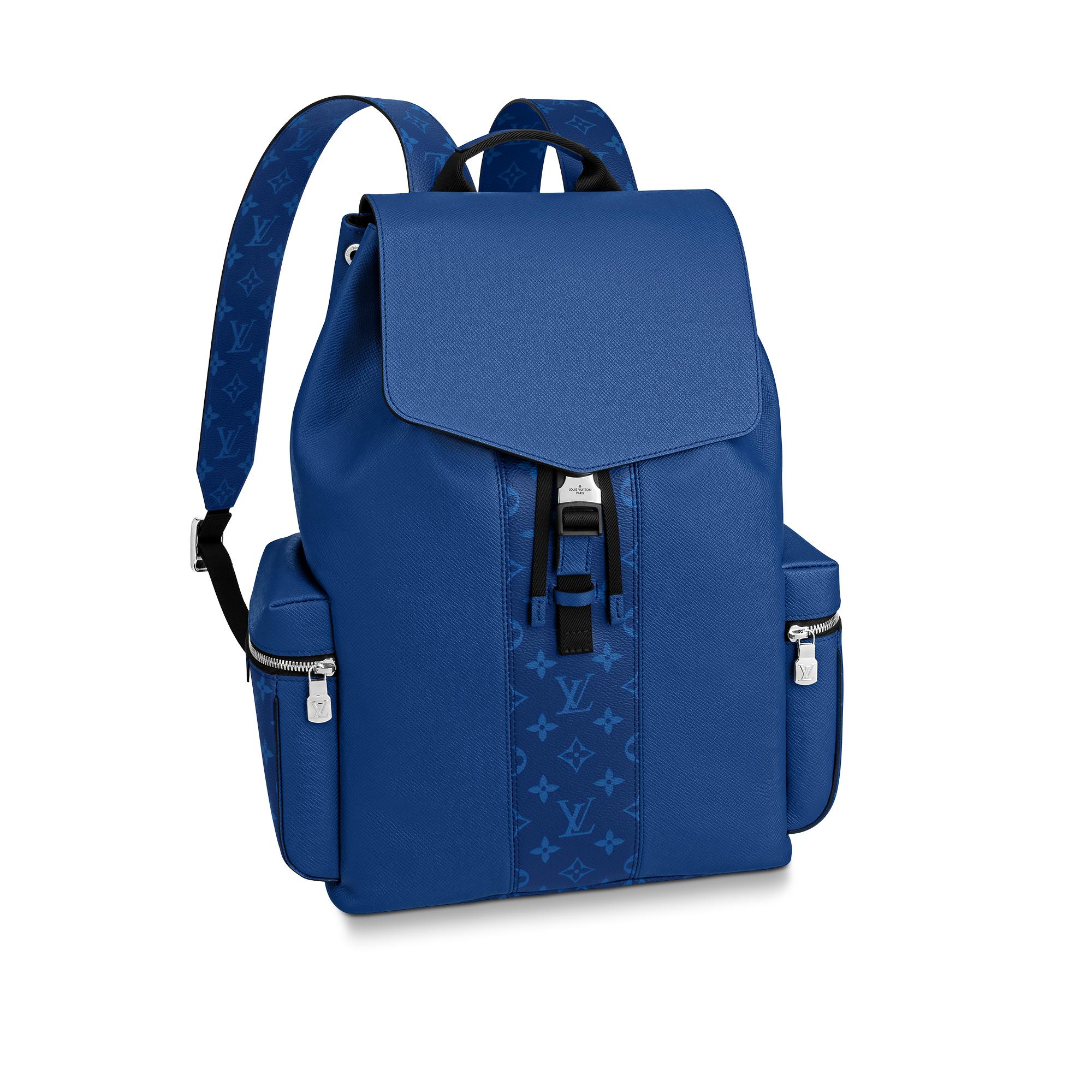 blue lv backpack