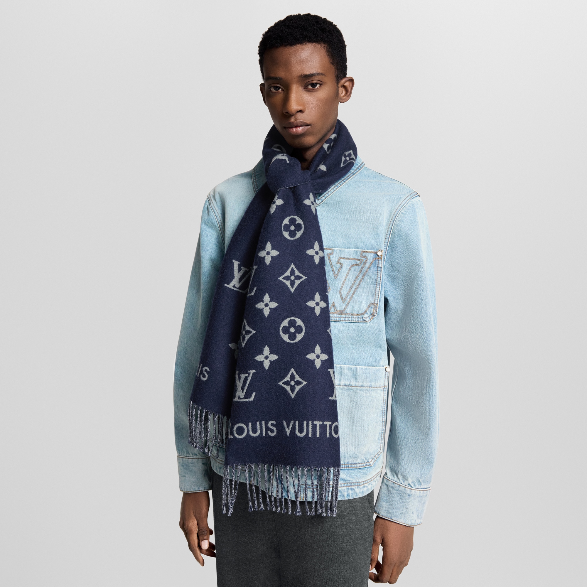 All About Monogram Scarf . in Men