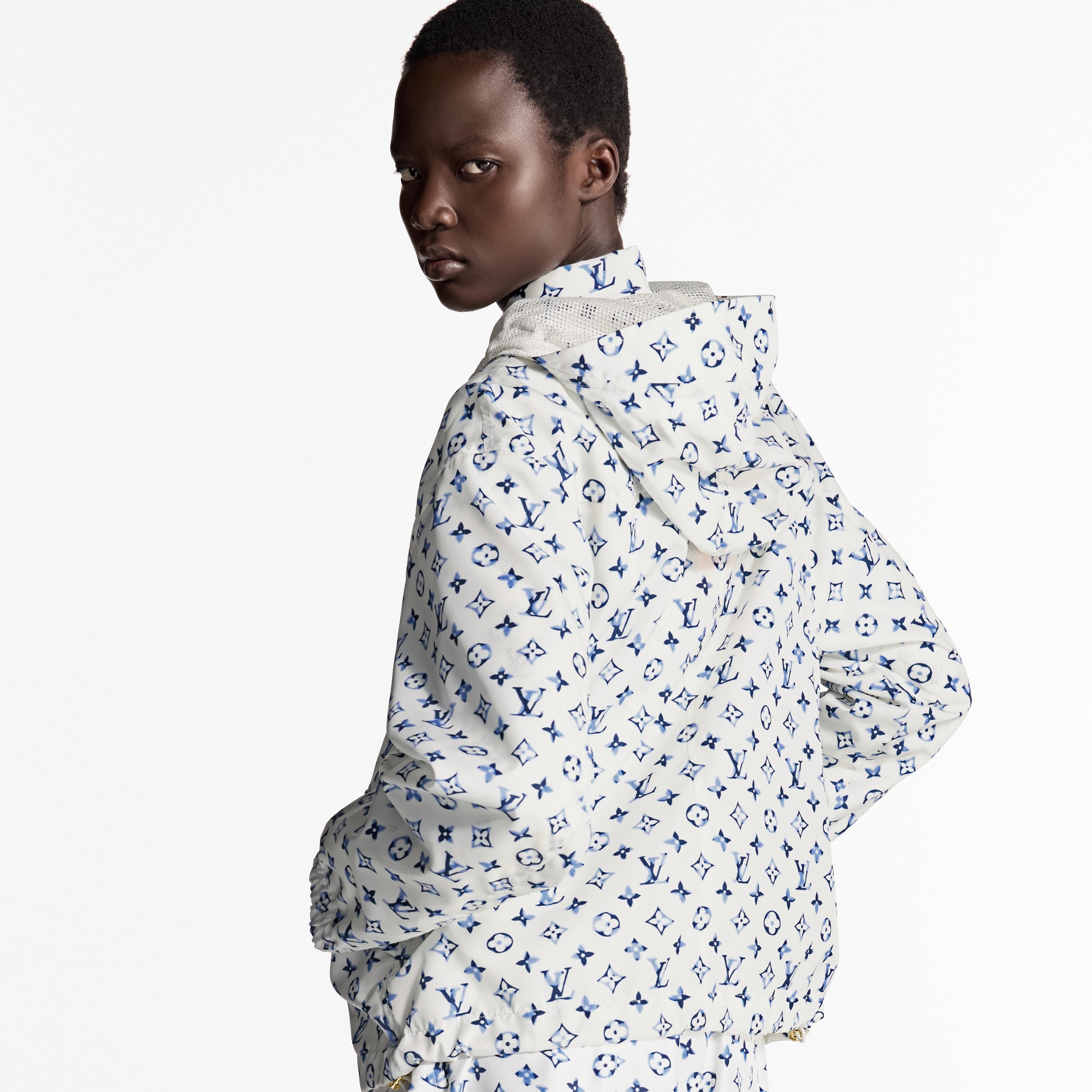 Aquarelle Monogram Parka  in Women