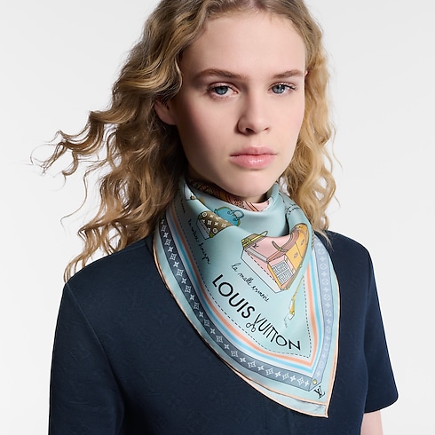 Asnieres Paper House Square 90 . in Women's Accessories Silk Squares and Bandeaus collections by Louis Vuitton (Product zoom)