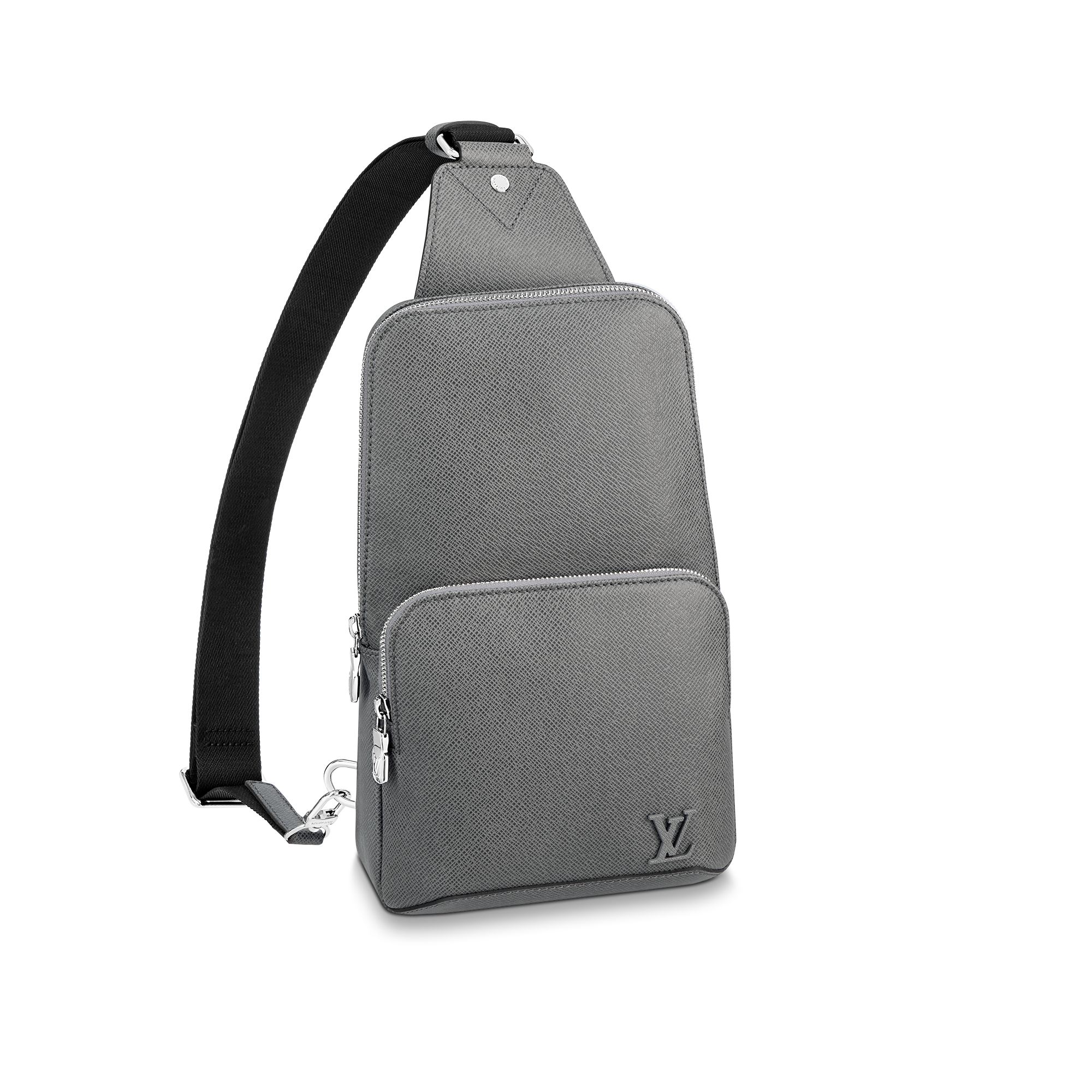 grey sling bag