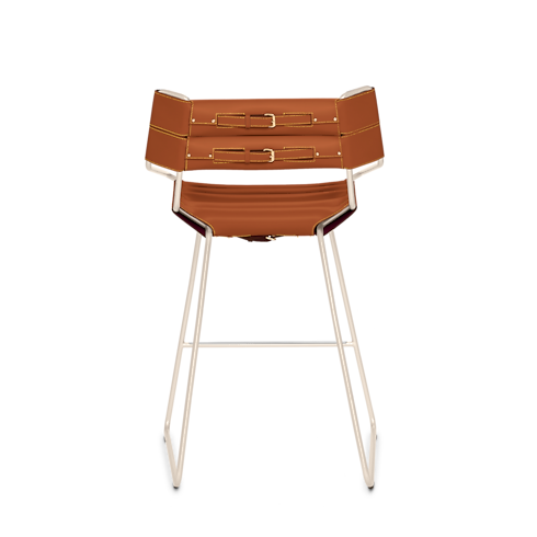 Belt Bar Stool By Atelier Oi in Trunks, Travel and Home's Home and Art of Dining Furniture collections by Louis Vuitton (Product zoom)
