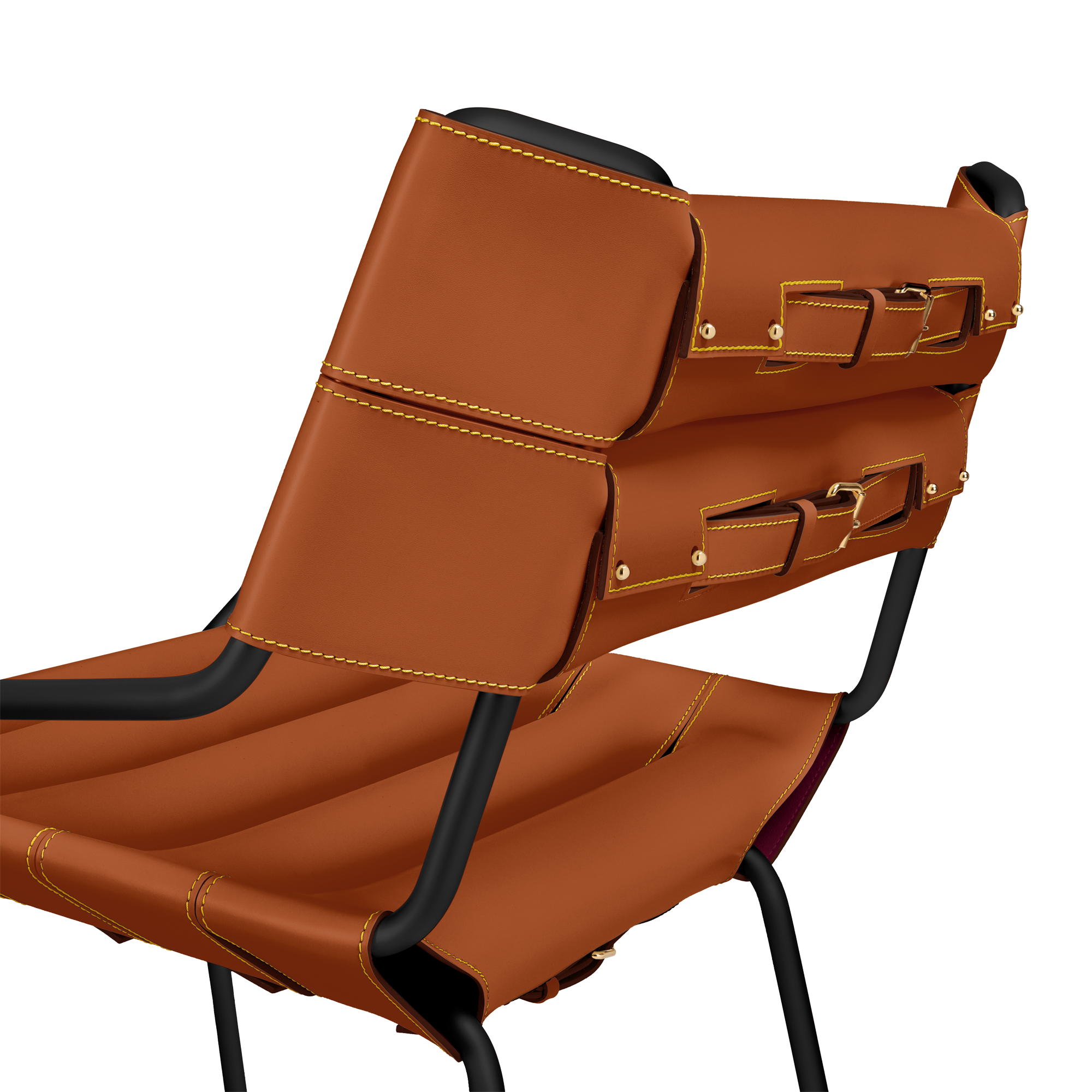 Belt Bar Stool By Atelier Oi  in Trunks, Travel and Home