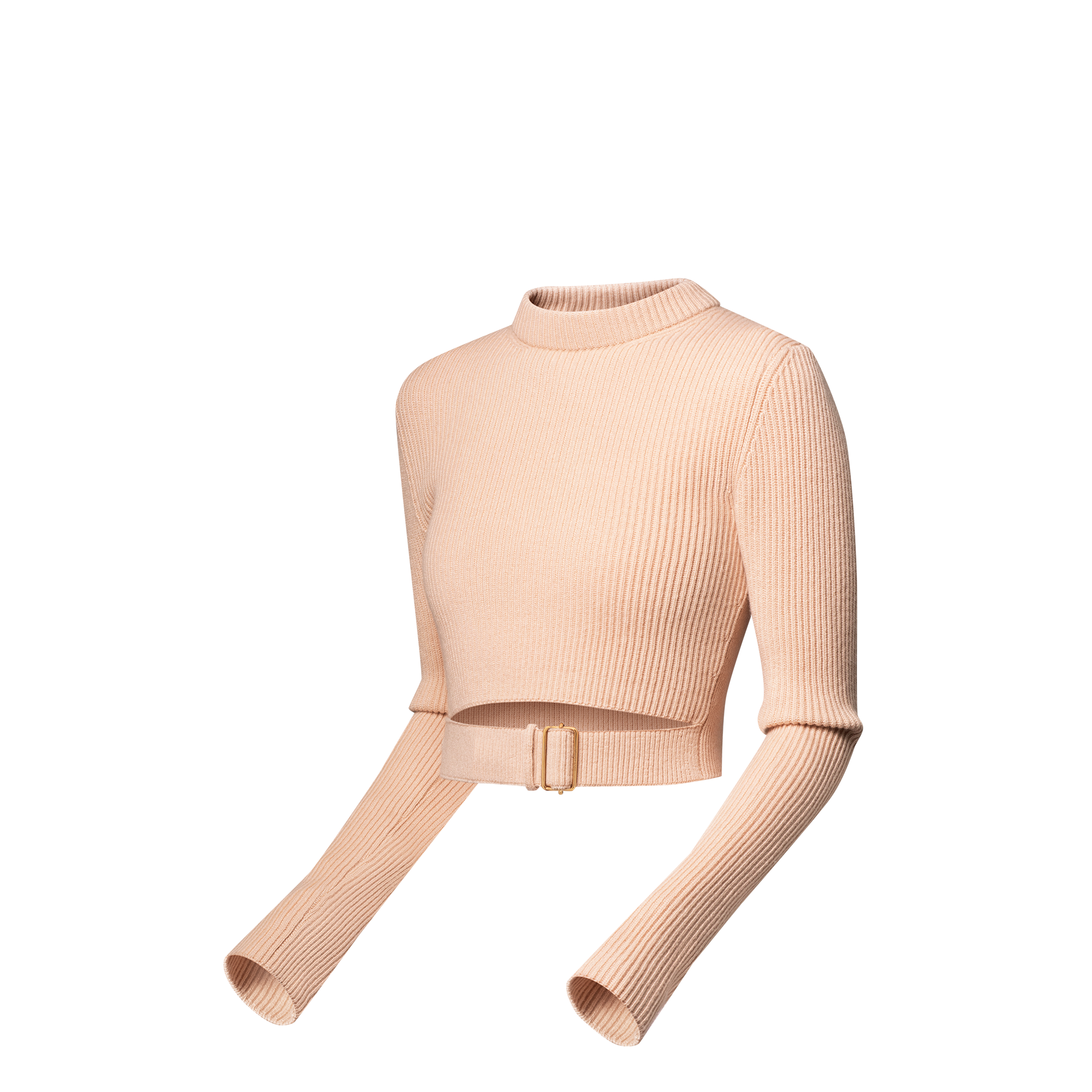 Belted Cropped Pullover  in Women