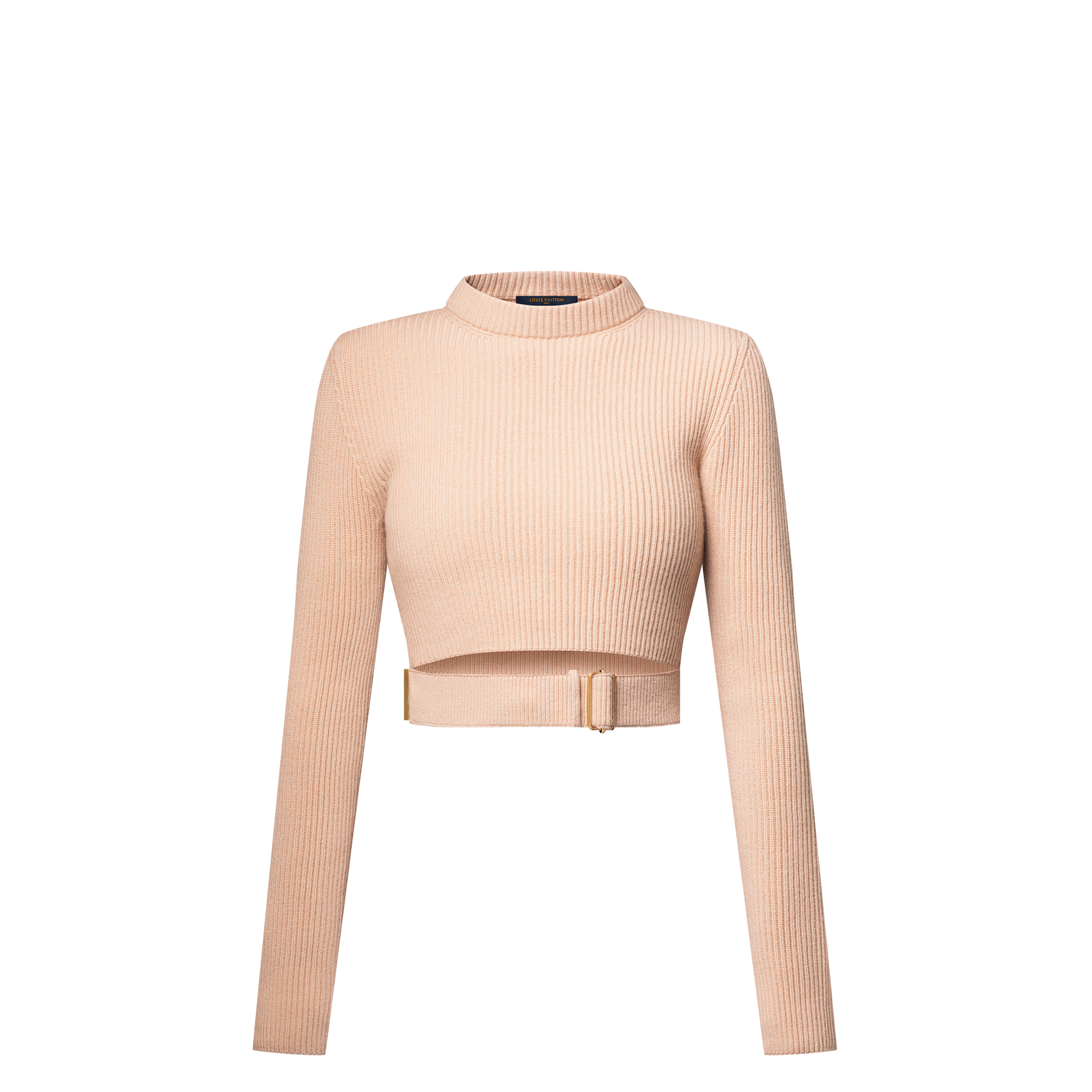Belted Cropped Pullover  in Women