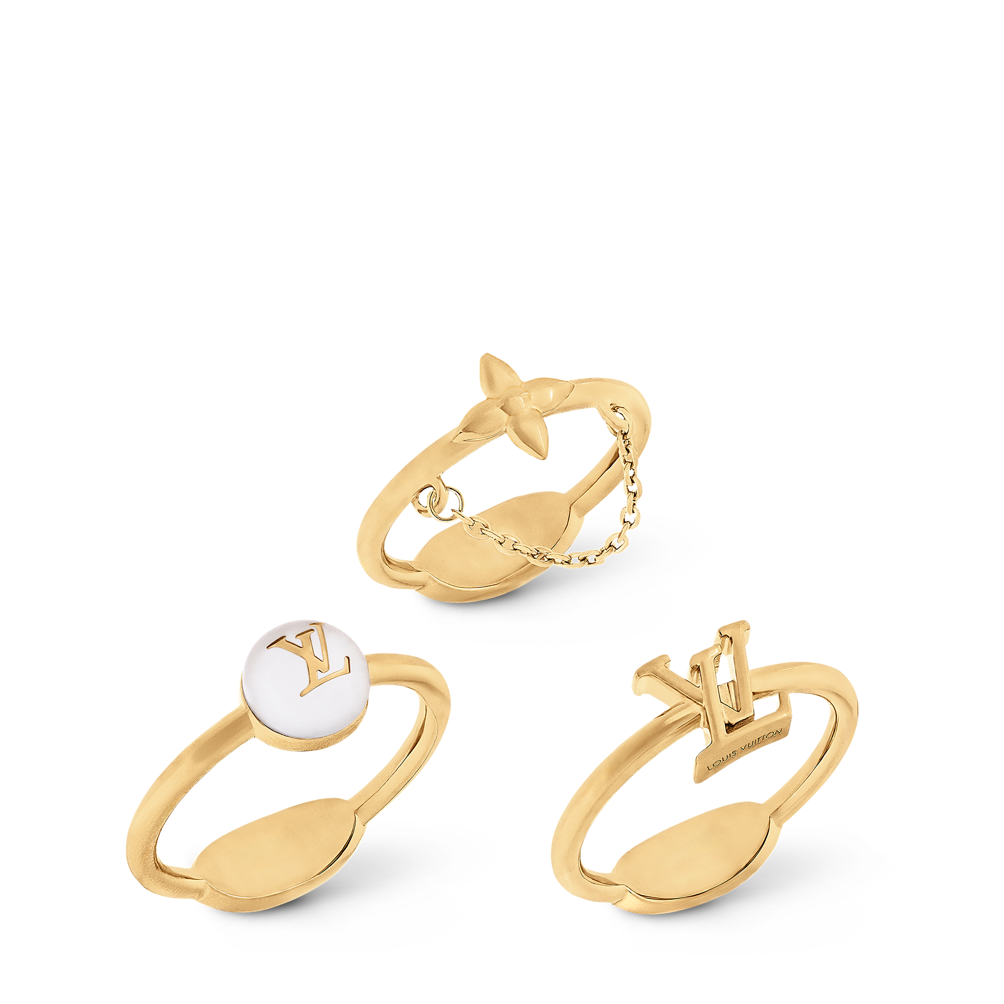 Blooming Pearls Ring Set . in Women