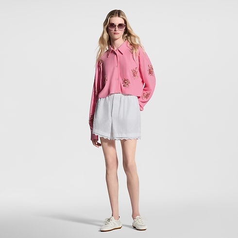 Broderie Trim Shorts in Women's Ready-to-Wear Skirts and Shorts collections by Louis Vuitton (Product zoom)