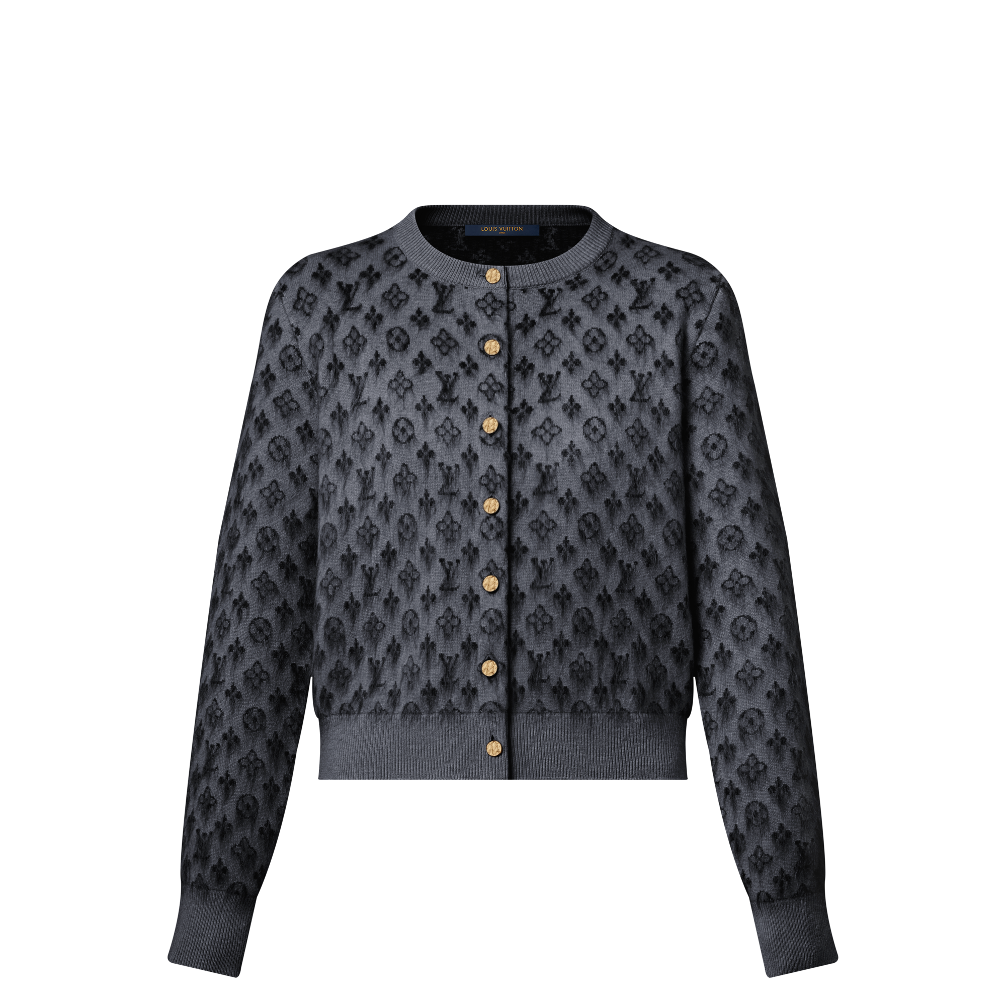 Brushed Monogram Cardigan  in Women