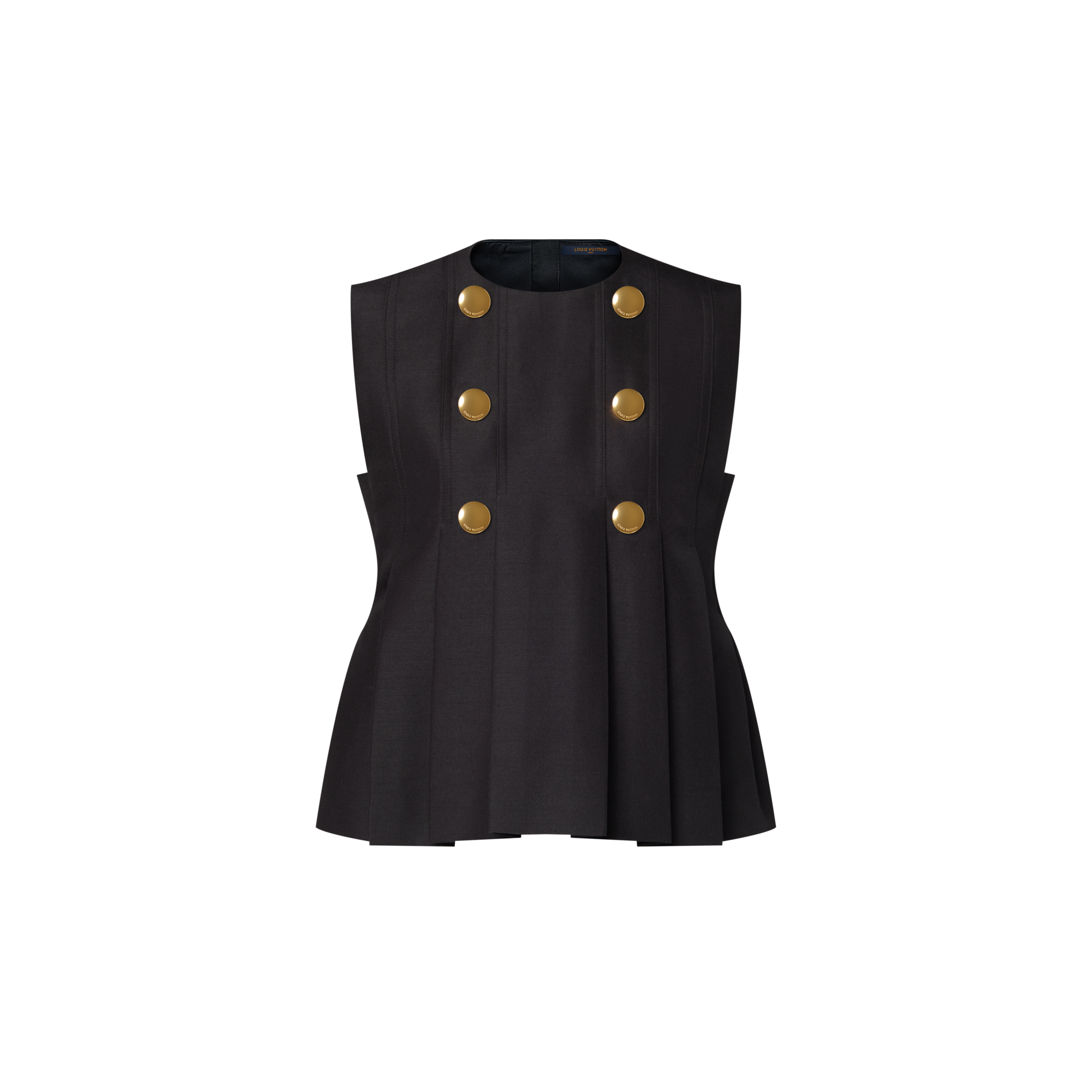Button Front Pleated Top  in Women