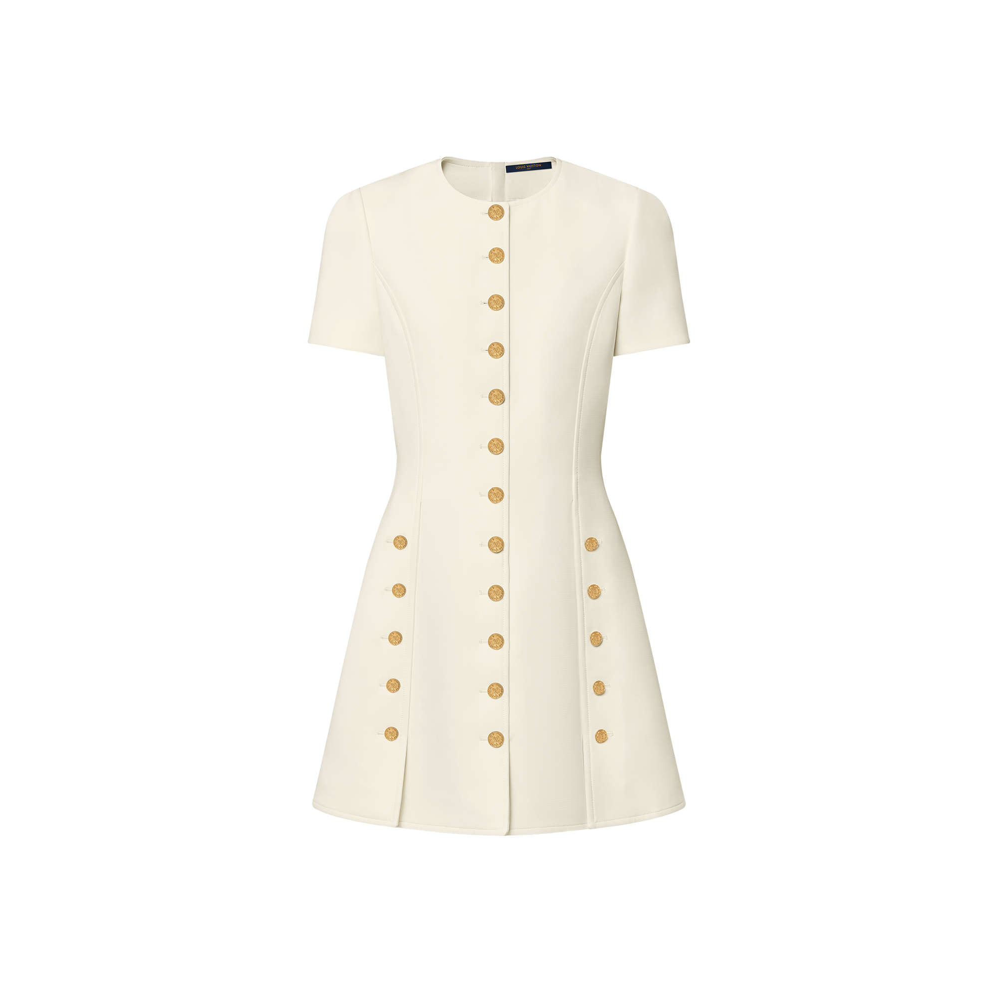 Button Trim Dress   in Women
