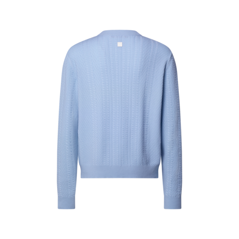 Cable Knit Wool-Cashmere Crewneck in Men's New In Men } collections by Louis Vuitton (Product zoom)