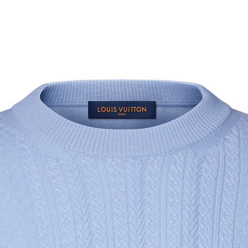 Cable Knit Wool-Cashmere Crewneck in Men's New In Men } collections by Louis Vuitton (Product zoom)