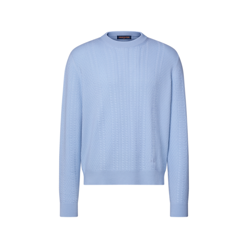 Cable Knit Wool-Cashmere Crewneck in Men's New In Men } collections by Louis Vuitton (Product zoom)