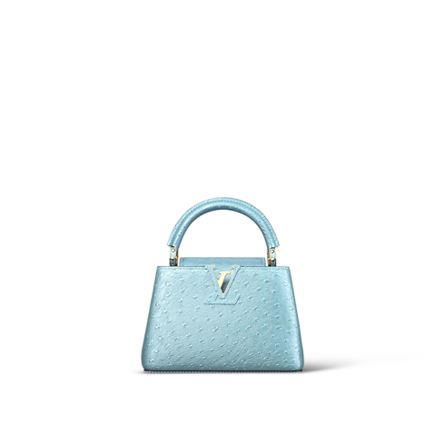 Capucines Mini Ostrich Leather in Women's Handbags Capucines collections by Louis Vuitton (Product zoom)