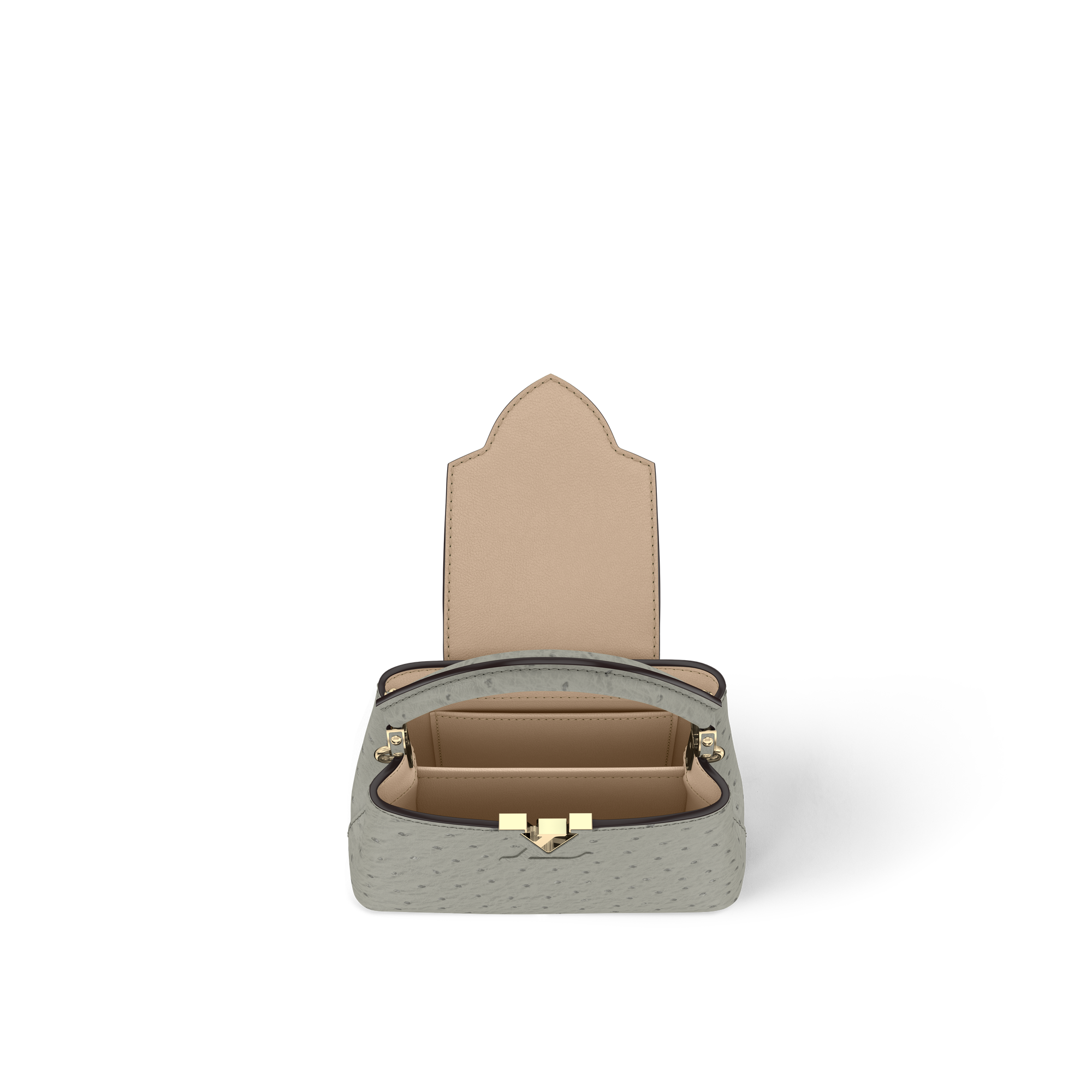 Capucines Mini Ostrich Leather in Women