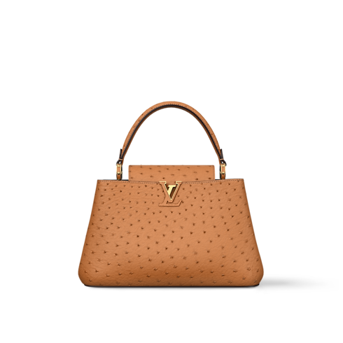 Capucines MM Souple Pontets Ostrich Leather in Women's Handbags Capucines collections by Louis Vuitton (Product zoom)