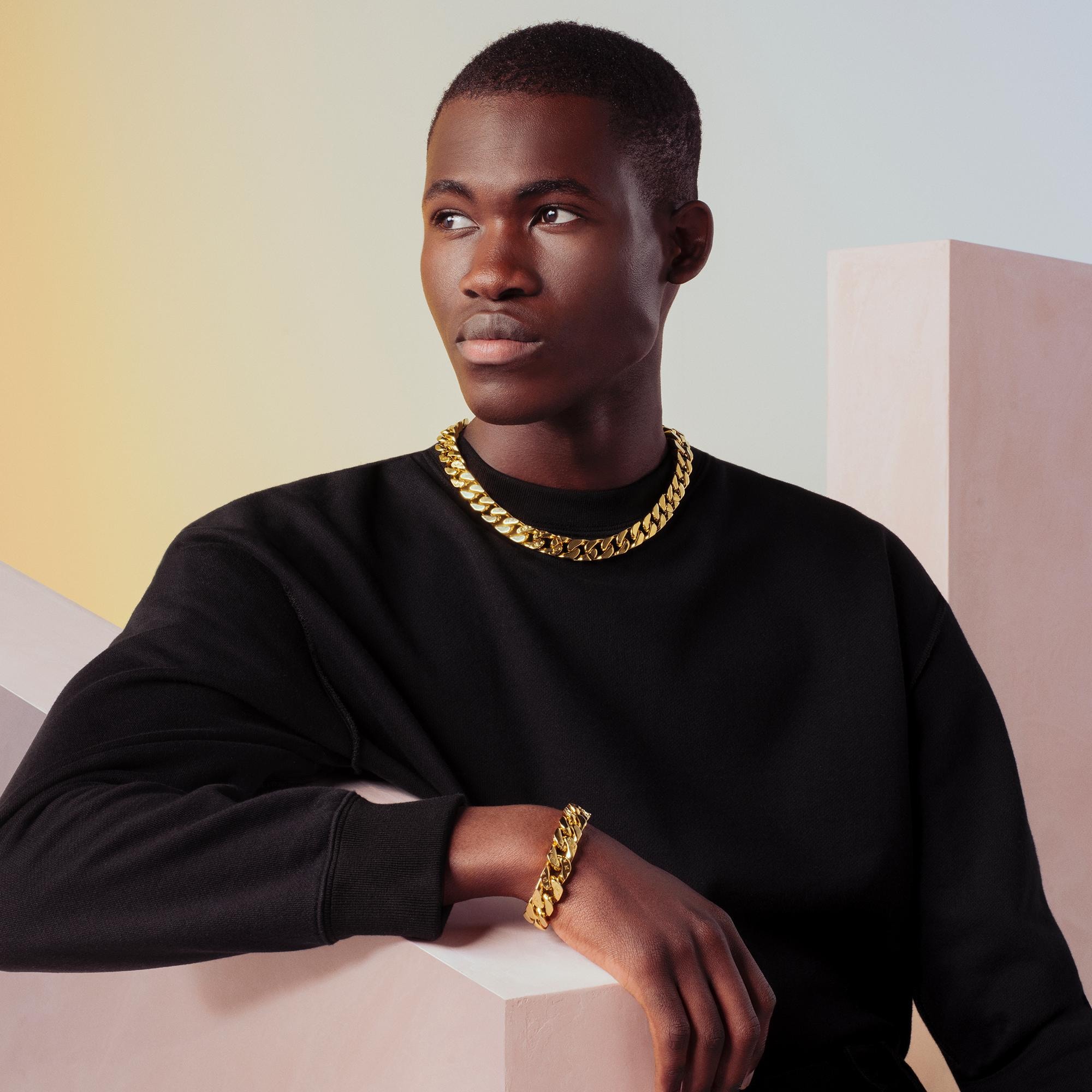 Chain Links Necklace Louis Vuitton Chain Mens Virgil Lv Chain