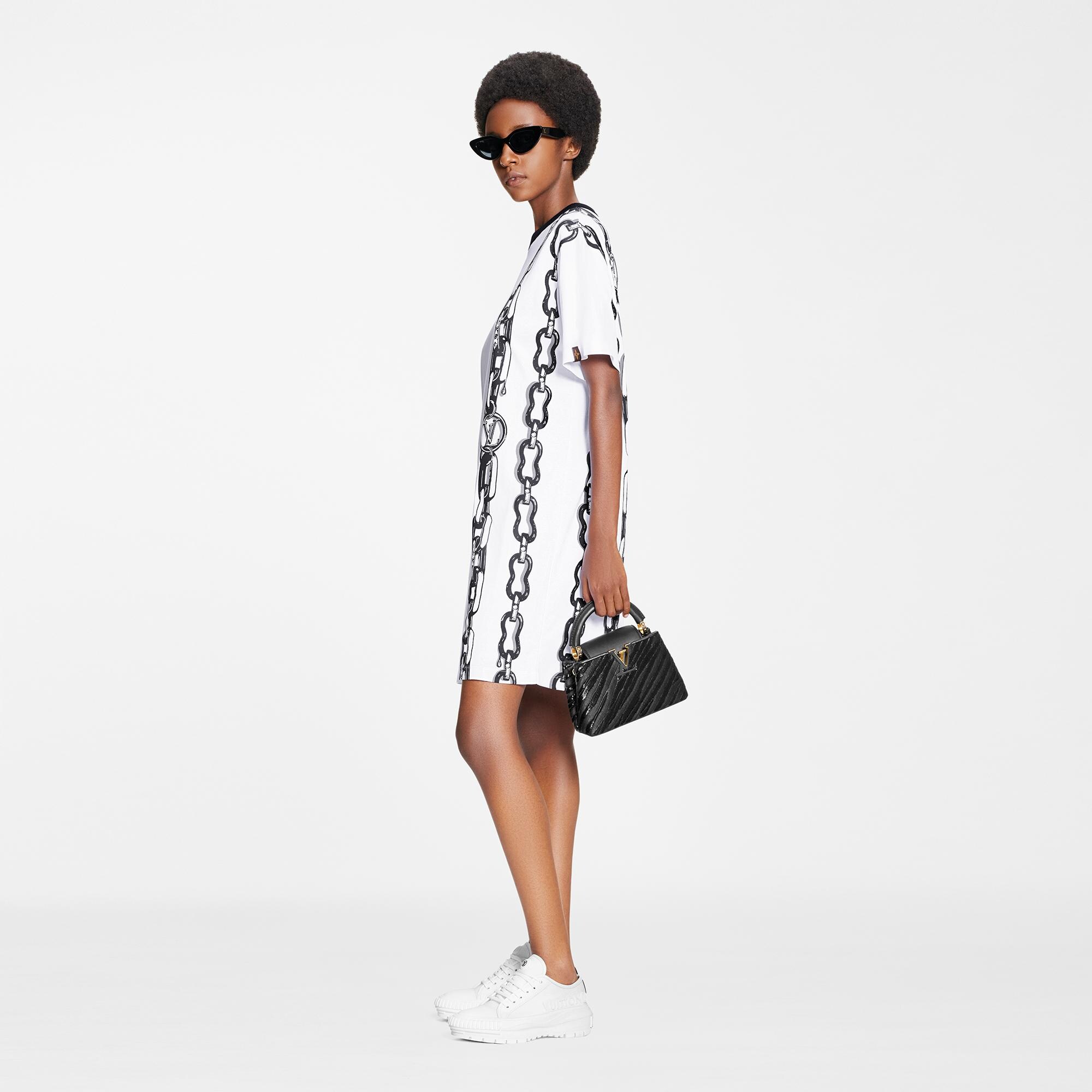 Chain Print T-Shirt Dress - Ready to 