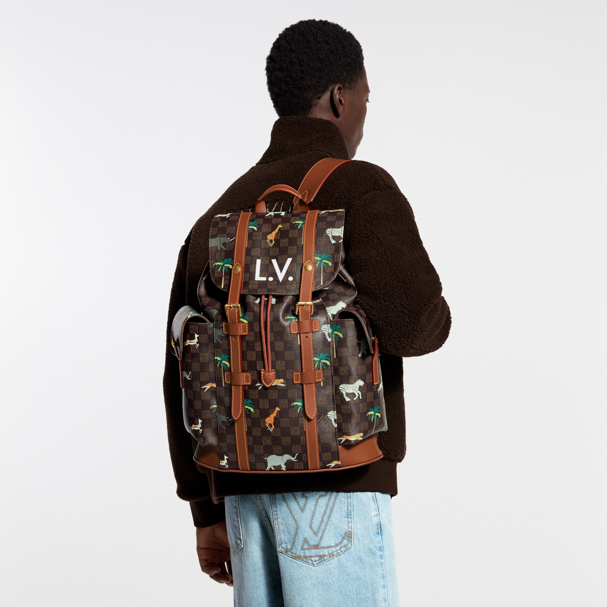 Louis Vuitton LV Aerogram Fastline Backpack M21367 Louis Vuitton Louis Vuitton Fastline Backpack, Men main image 4