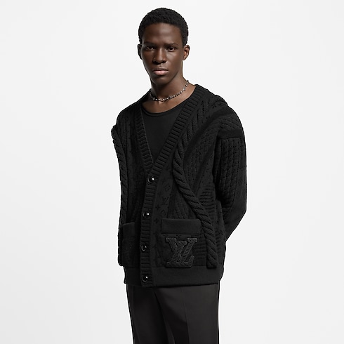 Chunky Wool-Blend Cable Cardigan in Men's Ready-to-Wear All Ready-to-Wear collections by Louis Vuitton (Product zoom)