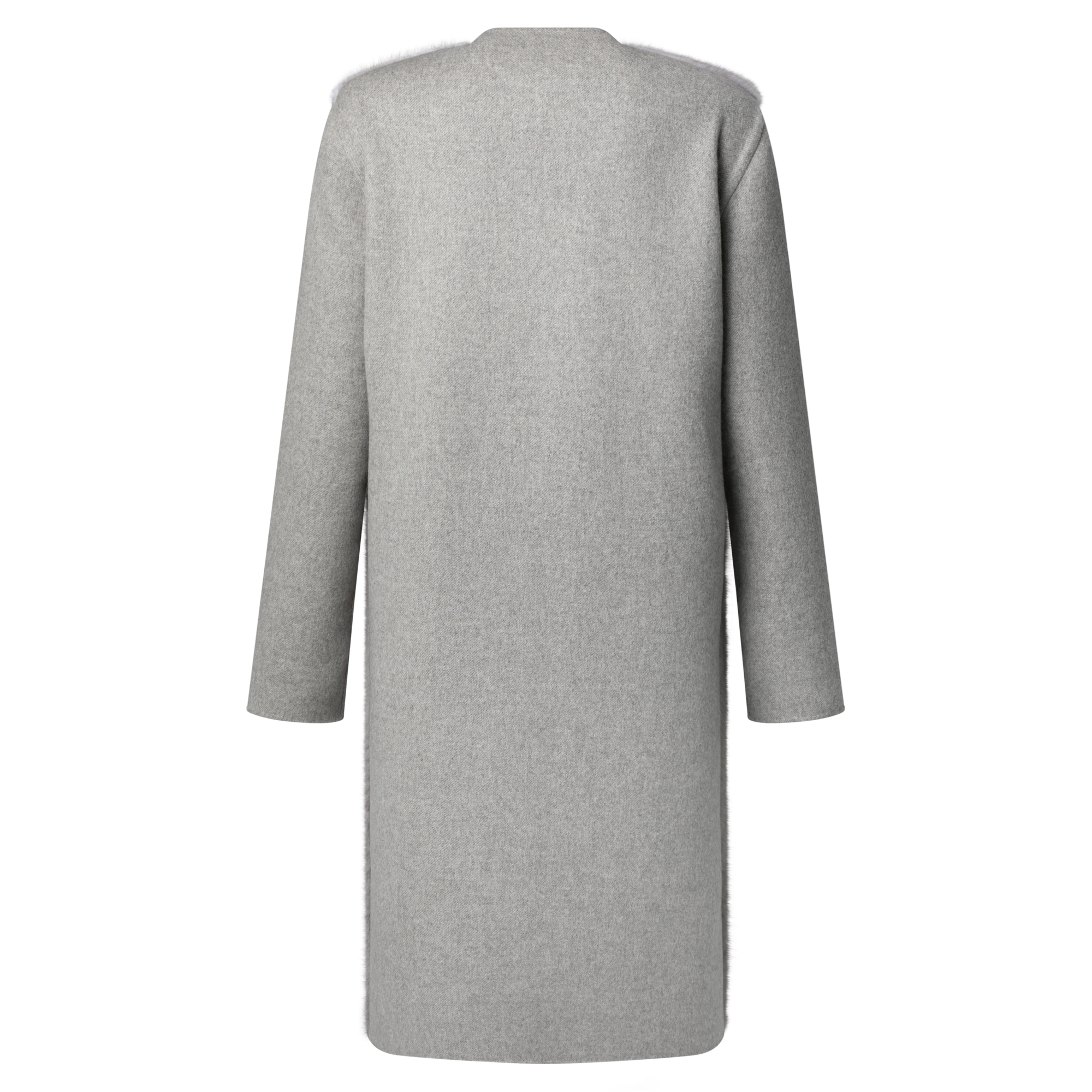 Coat Cachemire Mix Fur  in Women