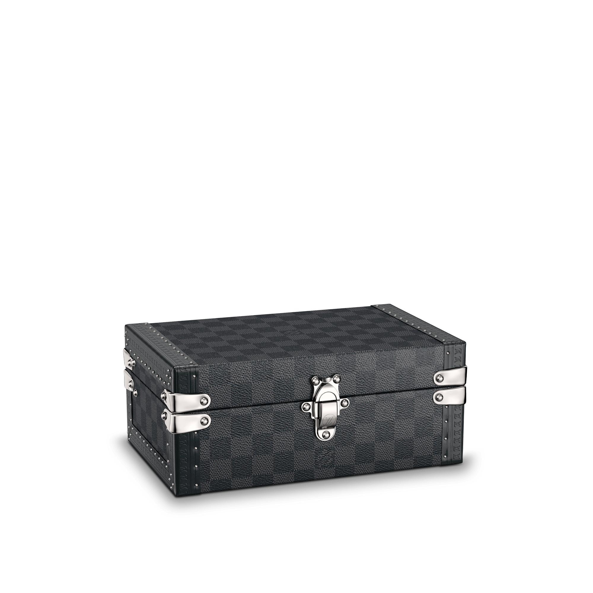 COFFRET BOUTON DE MANCHETTES   Damier Graphite Canvas in Men