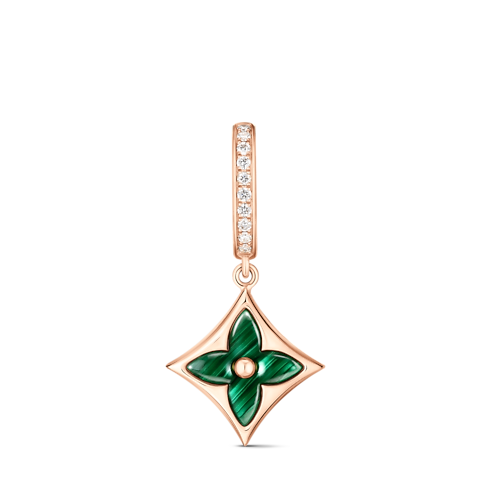 Color Blossom BB Sun Sleeper, Pink Gold, Malachite and Diamonds - per unit in Jewellery's Categories Earrings collections by Louis Vuitton