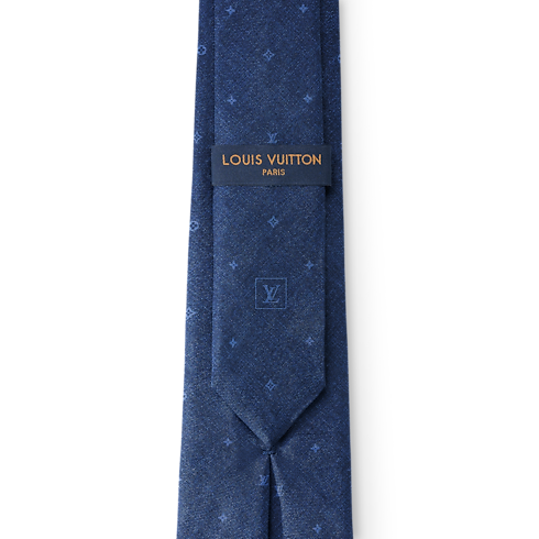 Constellation Denim Tie . in Men's Accessories Ties and Pocket Squares collections by Louis Vuitton (Product zoom)