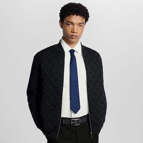 Constellation Denim Tie worn view