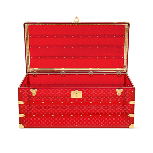 Courrier Lozine 110 Seethrough Red Autres High End in Trunks, Travel and Home's Trunks and Boxes Trunks and Suitcases collections by Louis Vuitton (Product zoom)
