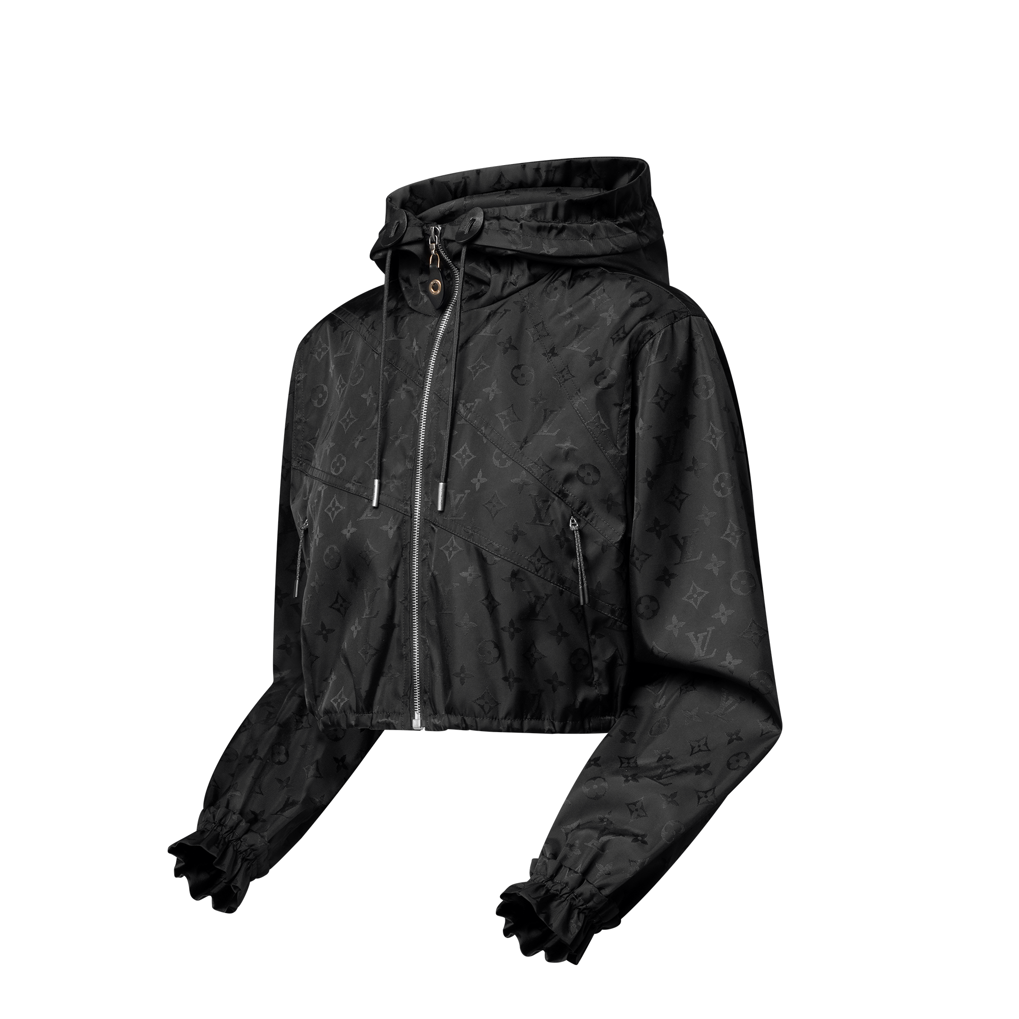 Cropped Monogram Windbreaker  in Women