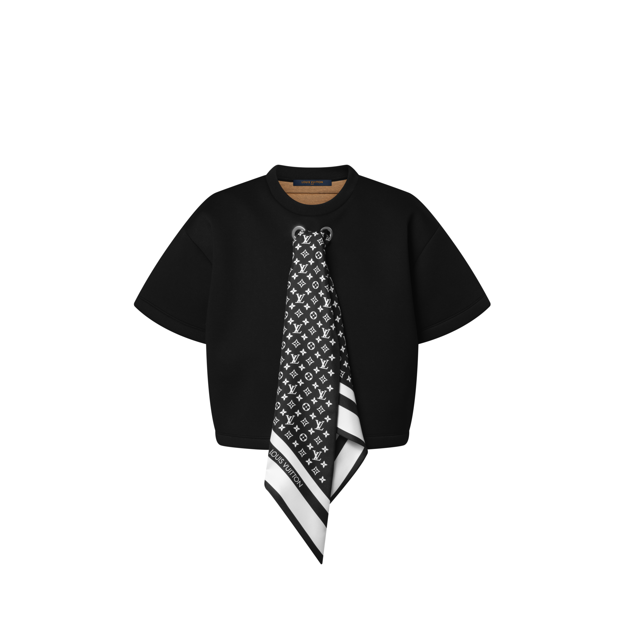 Cropped Tshirt W/ Silk Ties  in Women