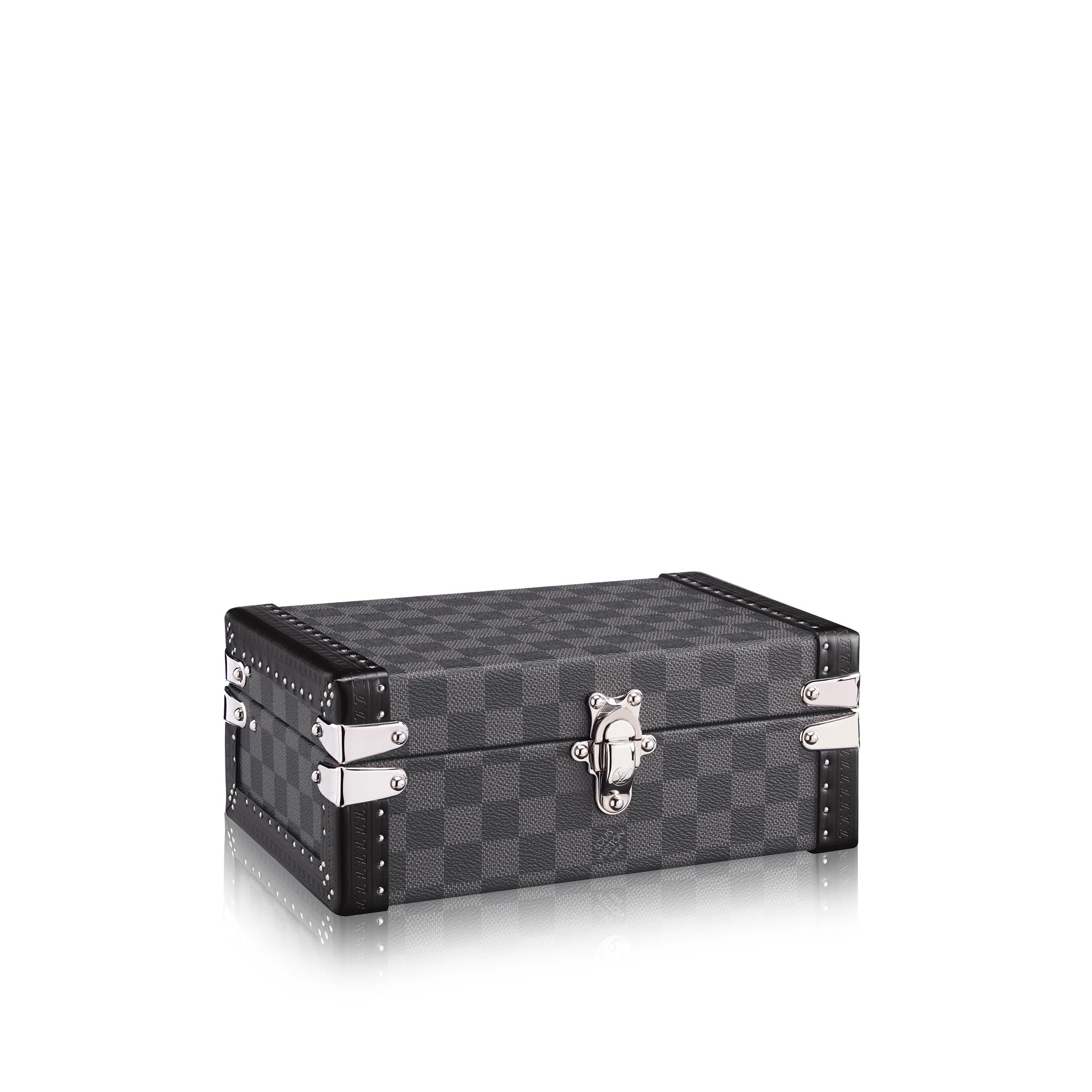 Cufflinks Case Damier Graphite Canvas in Men
