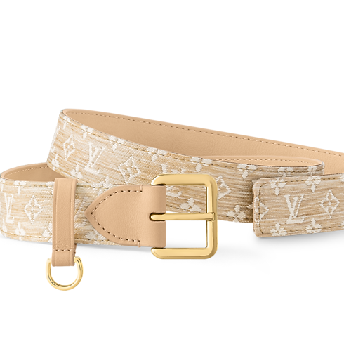 D-Ring Raffia 30mm Belt in Women's Accessories Belts collections by Louis Vuitton (Product zoom)