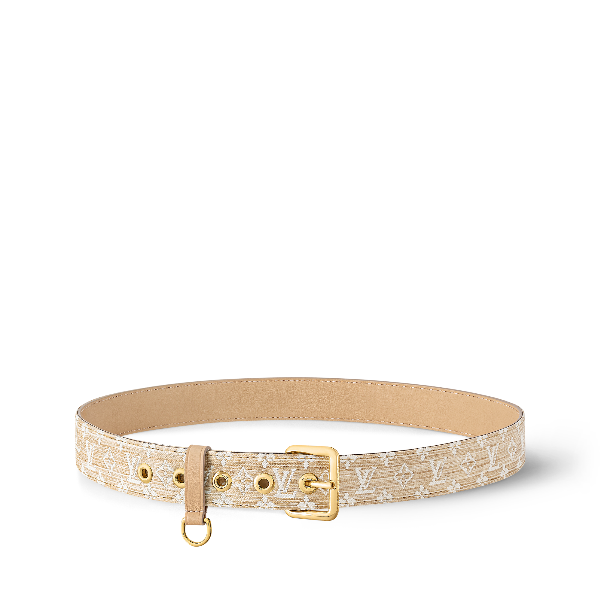 D-Ring Raffia 30mm Belt  in Women