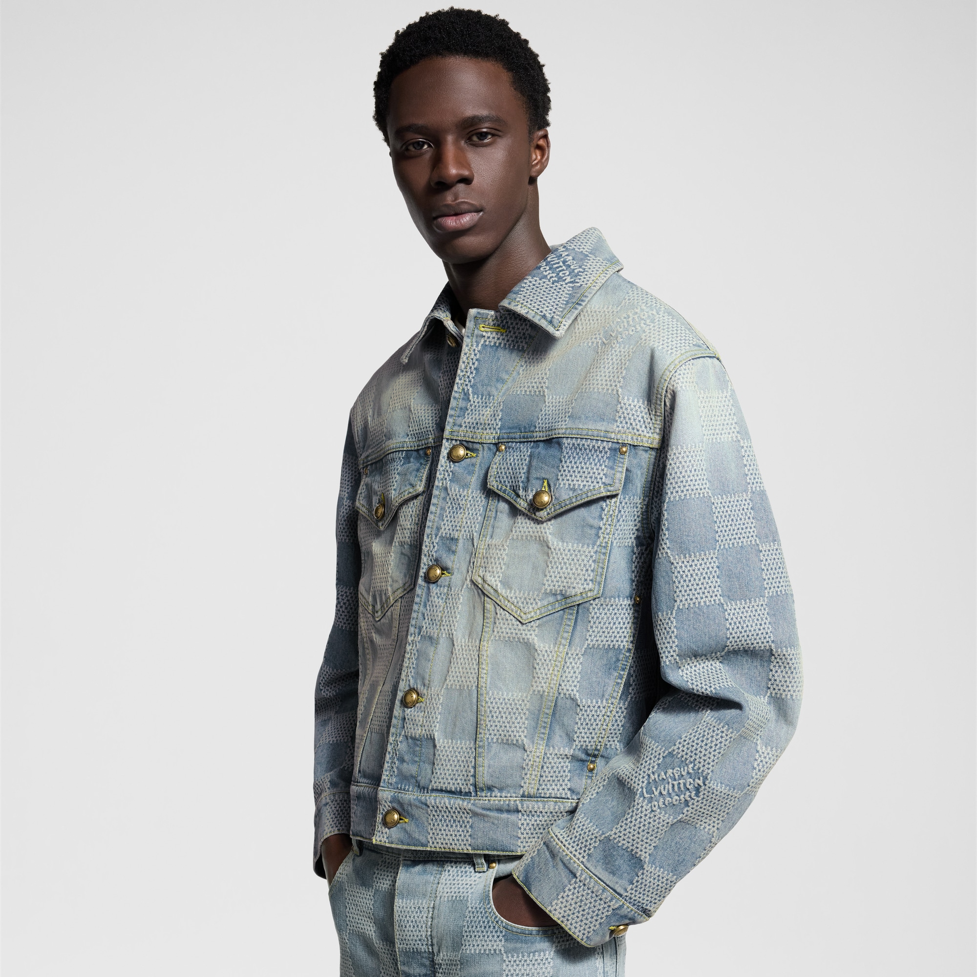 Damier Classic Denim Jacket   in Men