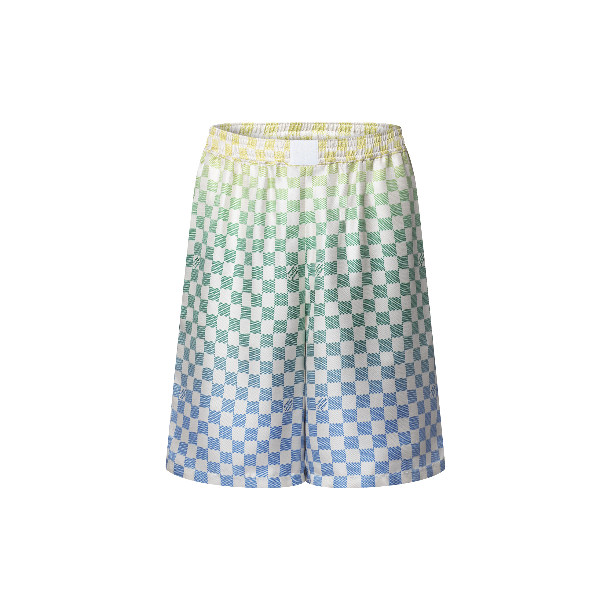 Damier Gradient Printed Silk Shorts  in Men