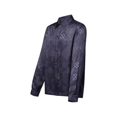 Damier Silk Blend Pajama Shirt in Men's Ready-to-Wear All Ready-to-Wear collections by Louis Vuitton (Product zoom)