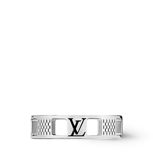 Damier Staples Cut Out Ring . in Men's Fashion Jewellery Rings collections by Louis Vuitton (Product zoom)