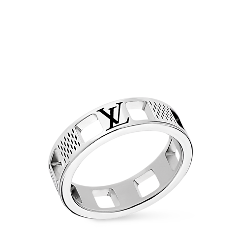 Damier Staples Cut Out Ring . in Men's Fashion Jewellery Rings collections by Louis Vuitton (Product zoom)