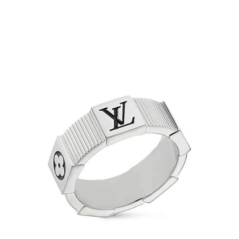 Damier Staples Lozine Ring side view