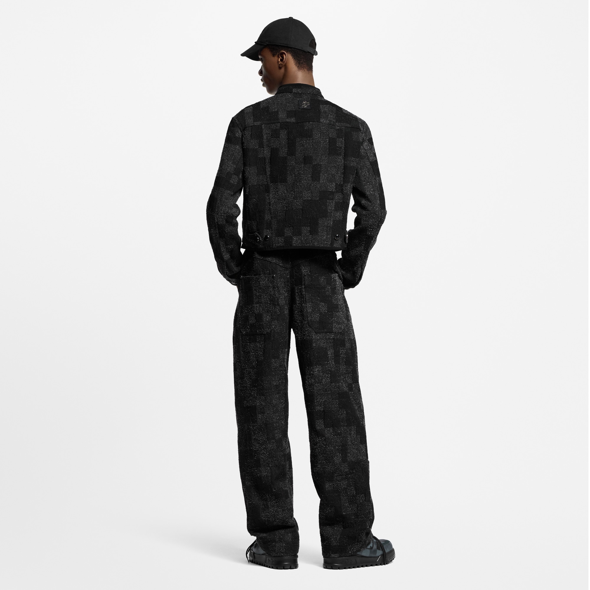 Denim Bouclette Workwear Denim Pants  in Men