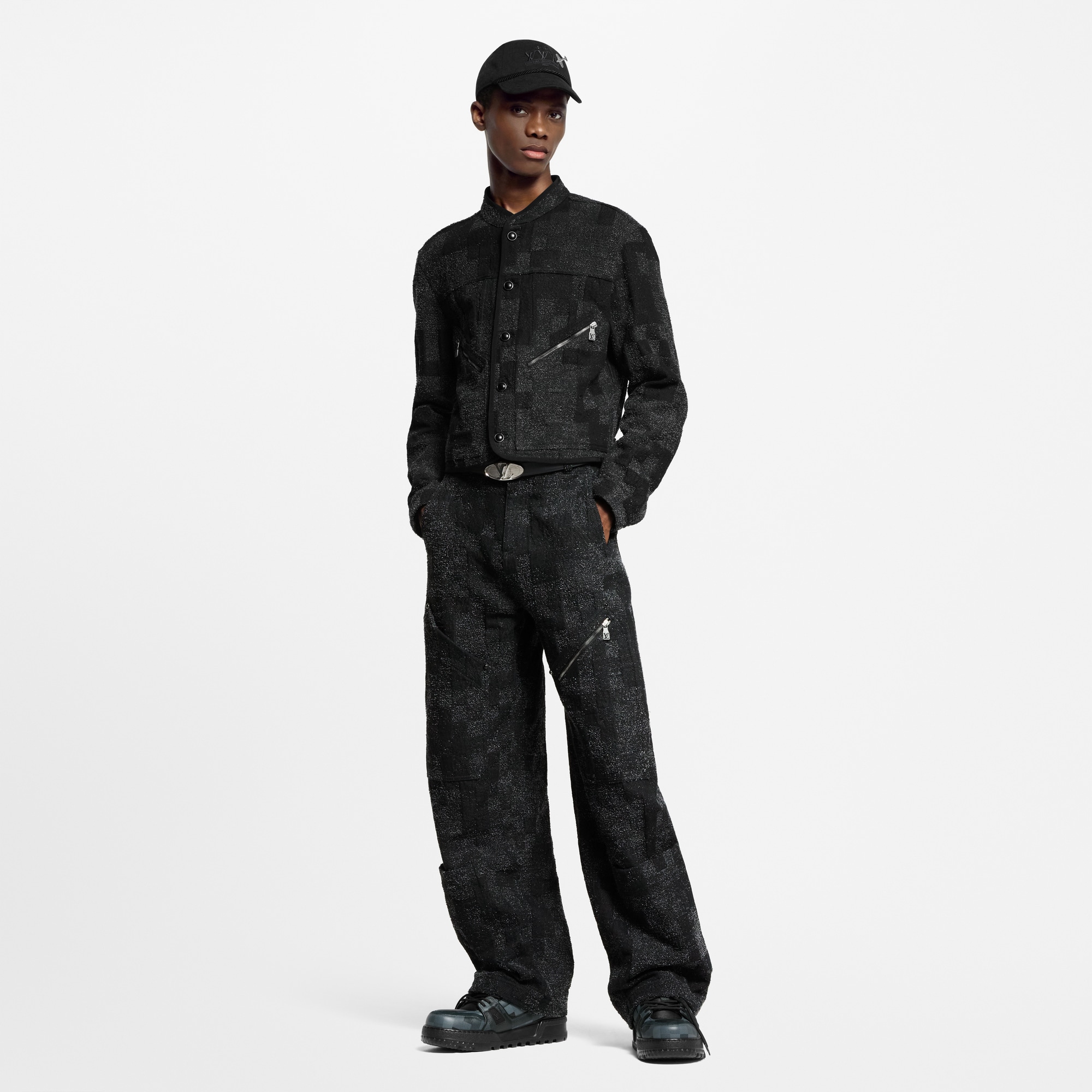Denim Bouclette Workwear Denim Pants  in Men