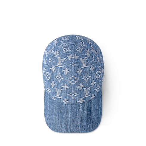 Denim Cap . in Women's Accessories Hats and Gloves collections by Louis Vuitton (Product zoom)