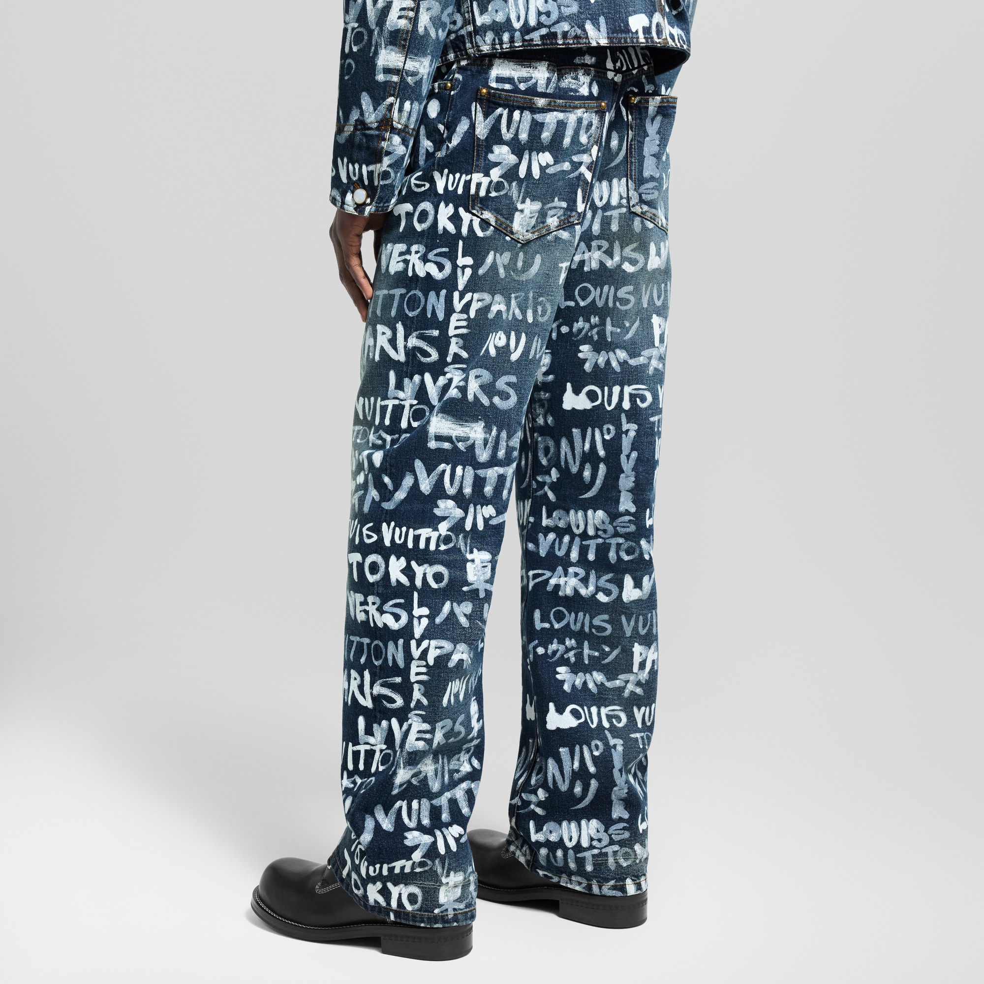Denim Skate Pants  in Men