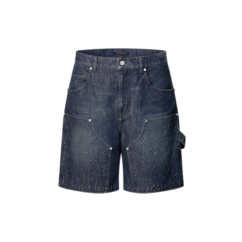 Denim Workwear Shorts in Men's Ready-to-Wear Denim collections by Louis Vuitton (Product zoom)