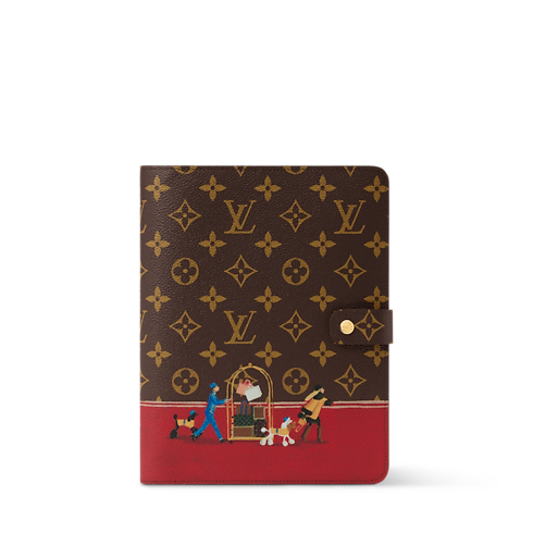 Desk agenda cover MM Carnets de Palace . in Trunks, Travel and Home's Books and Stationery Office Décor and Stationery collections by Louis Vuitton (Product zoom)